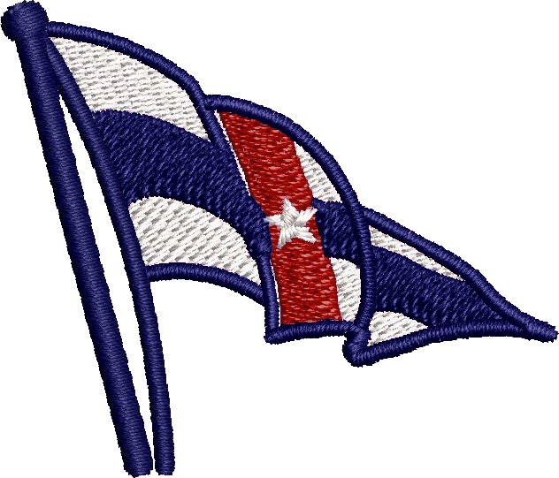 Boston YC Wavy Burgee